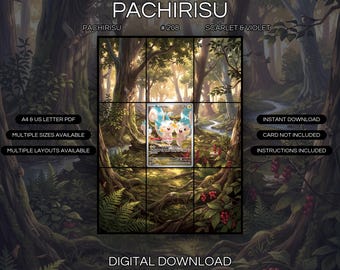 Pachirisu 208/198 Extended Art Print | Scarlet & Violet Binder Display (Digital Download)