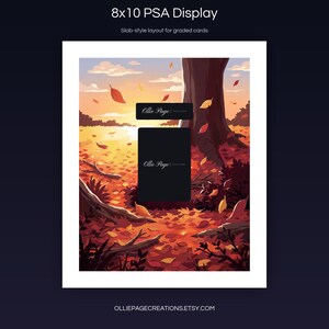Tepig 096/086 8x10 PSA slab-style display layout for graded card presentation, White Flare