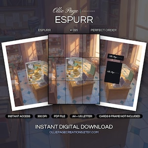 Espurr 095/088 Binder Art + Framable Print Bundle | Extended Art 9-Pocket Display | 8x10 5x7 4x6 | Perfect Order