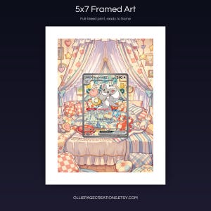 Cinccino EX 119/086 5x7 full-bleed framed art print, ready to frame, Chaos Rising