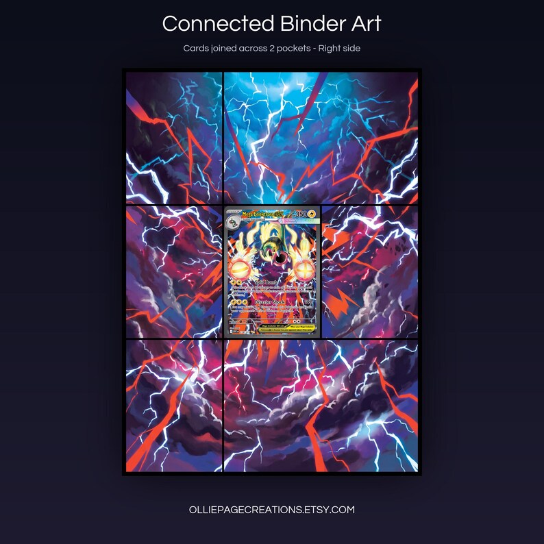 printable 9-pocket TCG display insert by Ollie Page Creations