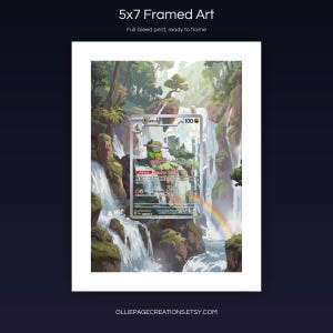 Fraxure 077/064 5x7 full-bleed framed art print, ready to frame, Shrouded Fable