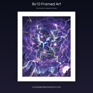 Helzephyr BP01-073-SSP 8x10 full-art framed print, ready-to-frame extended art wall display, Dawn of Palapagos