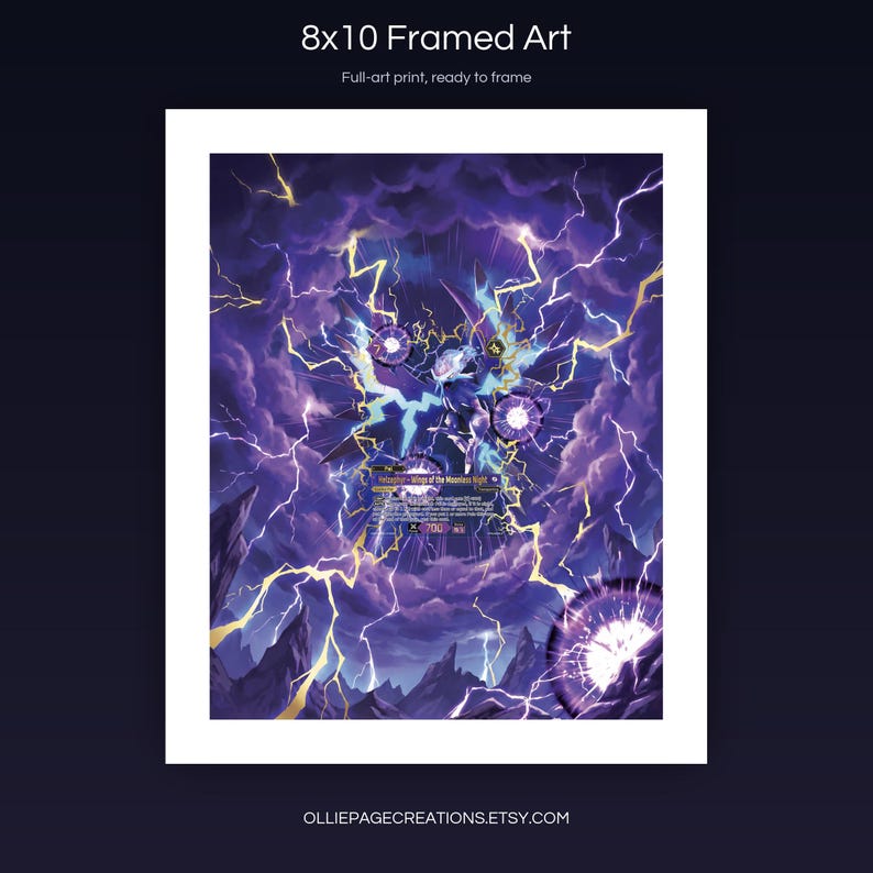 Helzephyr BP01-073-SSP 8x10 full-art framed print, ready-to-frame extended art wall display, Dawn of Palapagos