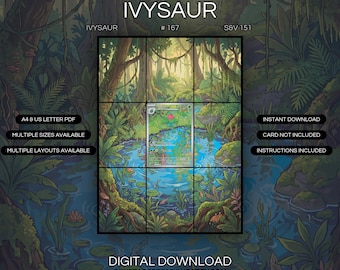 Ivysaur 167/165 Lámina de arte extendida / Exhibición en carpeta S&V 151 (Descarga digital)