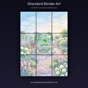 Petili 091/086 extended art 3x3 grid layout, full 9-pocket binder page display printable, Black Bolt collector insert