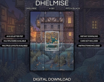 Dhelmise 091/084 Extended Art Print | Pitch Black Binder Display (Digital Download)