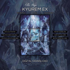 Kyurem EX 165/086 Extended Art Print | Black Bolt Binder Display (Digital Download)