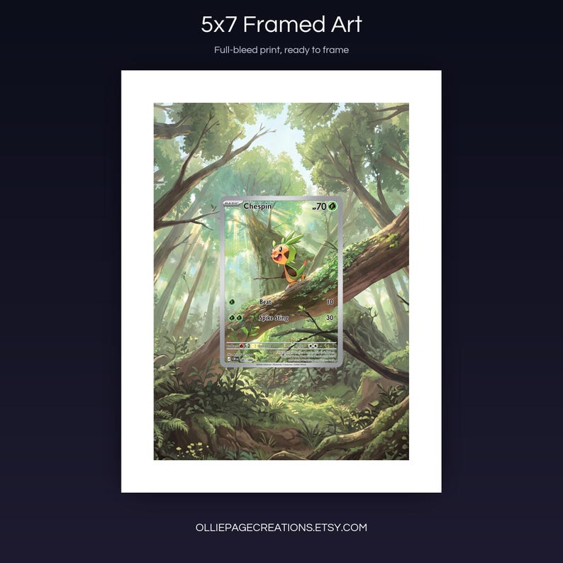 Chespin 087/086 extended art 3x3 grid layout