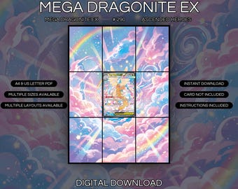 Mega Dragonite EX 290/217 Extended Art Print | Ascended Heroes Binder Display (Digital Download)