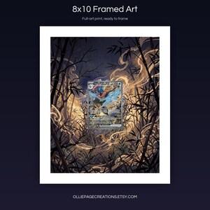 Greninja EX 132 8x10 full-art framed print, ready-to-frame extended art wall display, S&V Promo