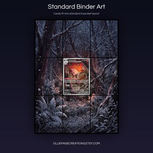 Volcarona 100/086 extended art 3x3 grid layout, full 9-pocket binder page display printable, Black Bolt collector insert