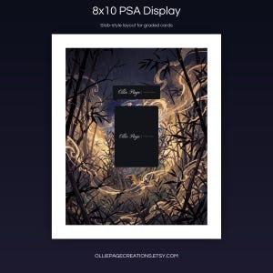 Greninja EX 132 8x10 PSA slab-style display layout for graded card presentation, S&V Promo