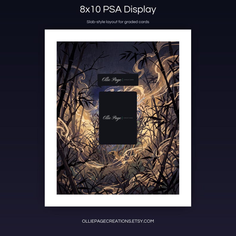Greninja EX 132 8x10 PSA slab-style display layout for graded card presentation, S&V Promo