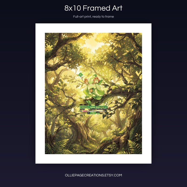 Petalia BP01-051-SP 8x10 full-art framed print, ready-to-frame extended art wall display, Dawn of Palapagos