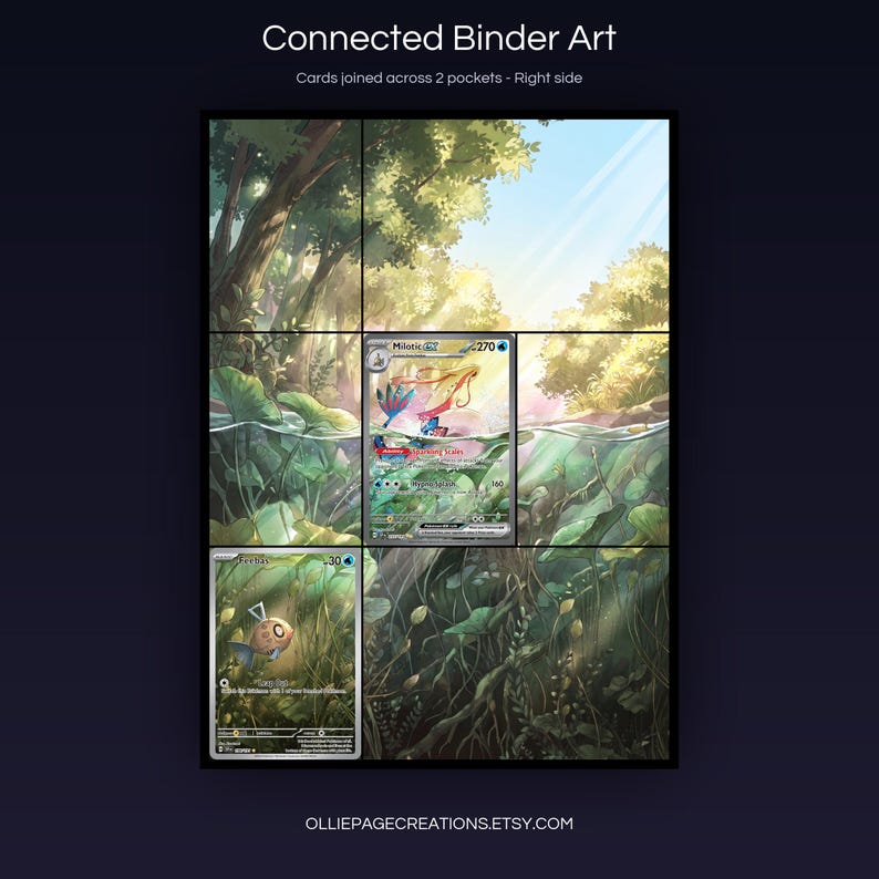 printable 9-pocket TCG display insert by Ollie Page Creations