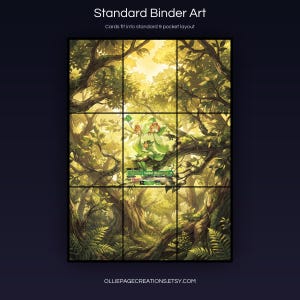 Petalia BP01-051-SP extended art 3x3 grid layout, full 9-pocket binder page display printable, Dawn of Palapagos collector insert