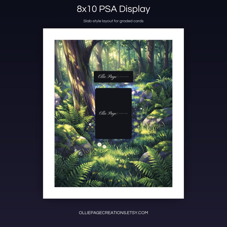 Chillet BP01-025-SSP 8x10 PSA slab-style display layout for graded card presentation, Dawn of Palapagos