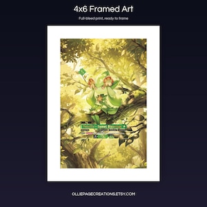 Petalia BP01-051-SP 4x6 full-bleed framed art print, ready to frame, Dawn of Palapagos