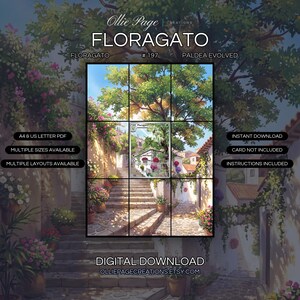 Floragato 197/193 Extended Art Print | Paldea Evolved Binder Display (Digital Download)