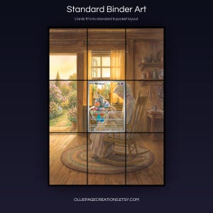 Mimikyu 075 extended art 3x3 grid layout, full 9-pocket binder page display printable, S&V Promo collector insert