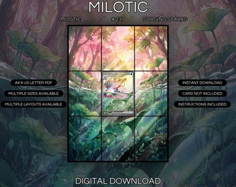 Milotic 237/191 Extended Art Print | Surging Sparks Binder Display (Digital Download)