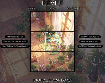 Eevee 173 Extended Art Print | S&V Promo Binder Display (Digitale download)