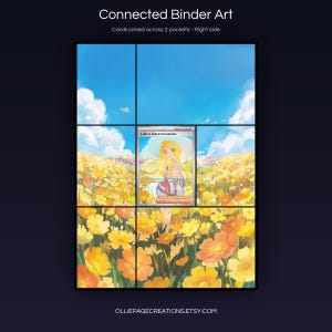 Collector bundle feature overview for Lillie's Determination extended binder art — binder page grids plus 8x10