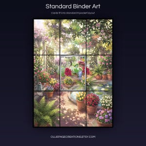 Sprigatito 196/193 extended art 3x3 grid layout, full 9-pocket binder page display printable, Paldea Evolved collector insert