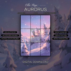 Aurorus 092/088 Extended Art Print | Perfect Order Binder Display (Digital Download)