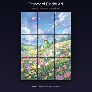 Lilligant 092/086 extended art 3x3 grid layout, full 9-pocket binder page display printable, Black Bolt collector insert