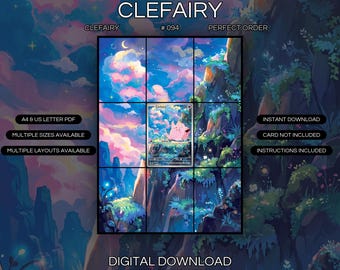 Clefairy 094/088 Extended Art Print | Perfect Order Binder Display (Digital Download)