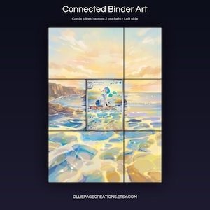 and warm amber-blue atmospheric tones throughout the scenic beach environment.