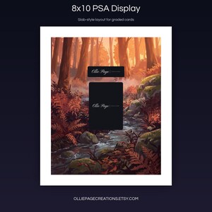 Blitzle 114/086 8x10 PSA slab-style display layout for graded card presentation, White Flare