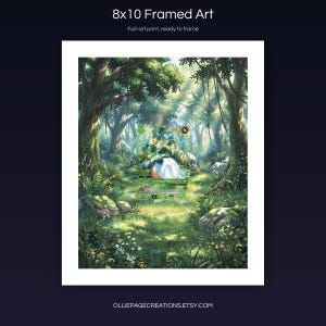 Lyleen BP01-049-SSP 8x10 full-art framed print, ready-to-frame extended art wall display, Dawn of Palapagos