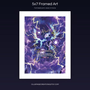 Helzephyr BP01-073-SSP 5x7 full-bleed framed art print, ready to frame, Dawn of Palapagos