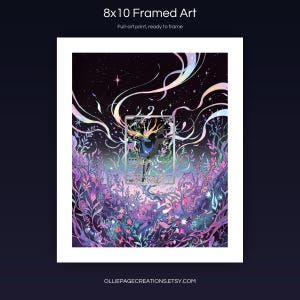 Xerneas 091/086 8x10 full-art framed print, ready-to-frame extended art wall display, Chaos Rising