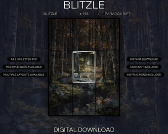 Lámina artística extendida Blitzle 195/182 / Exhibidor de carpeta Paradox Rift (Descarga digital)