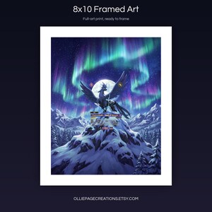 Shadowbeak BP01-074-SP 8x10 full-art framed print, ready-to-frame extended art wall display, Dawn of Palapagos