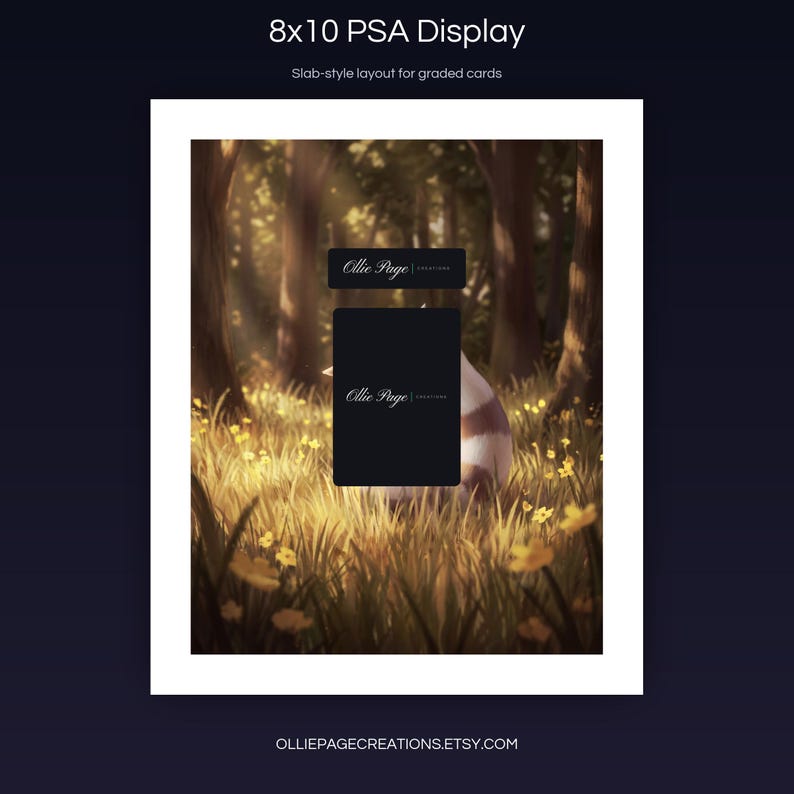 Furret 168/159 8x10 PSA slab-style display layout for graded card presentation, Journey Together
