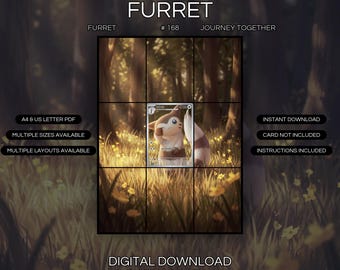 Furret 168/159 Extended Art Print | Journey Together Binder Display (Digital Download)