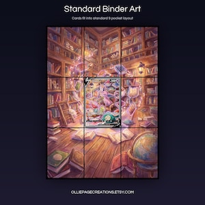 Espeon V 180/203 extended art 3x3 grid layout, full 9-pocket binder page display printable, Evolving Skies collector insert
