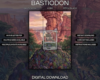 Bastiodon 093/084 Extended Art Print | Pitch Black Binder Display (Digital Download)