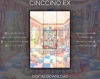 Cinccino EX 119/086 Extended Art Print | Chaos Rising Binder Display (Digital Download)