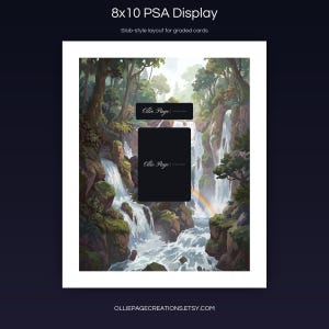 Fraxure 077/064 8x10 PSA slab-style display layout for graded card presentation, Shrouded Fable