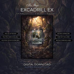 Excadrill EX 168/086 Extended Art Print | Black Bolt Binder Display (Digital Download)