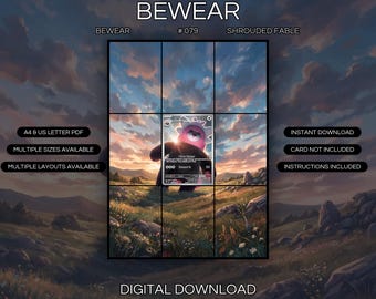 Bewear 079/064 Uitgebreide kunstprint | Shrouded Fable-presentatiemap (digitale download)
