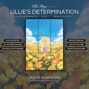 Lillie's Determination 184/132 Extended Art Print | Mega Evolution Binder Display (Digital Download)