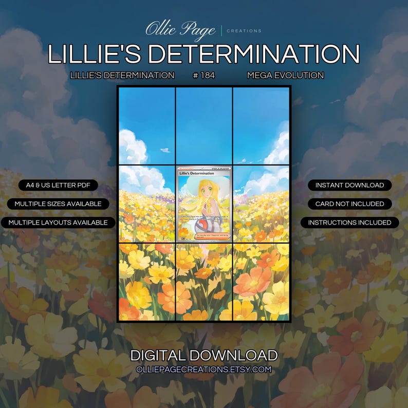 Lillie's Determination 184/132 extended art binder page in a Vibrant field of yellow