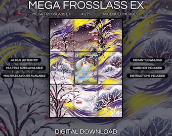 Mega Frosslass EX 275/217 Extended Art Print | Ascended Heroes Binder Display (Digital Download)